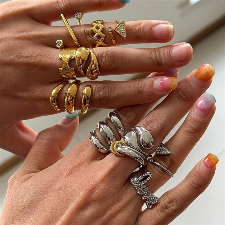 CZ Triangle Wrap Ring suppliers