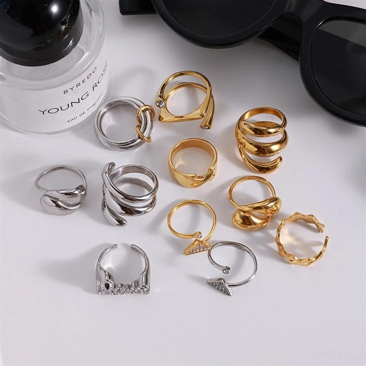 CZ Triangle Wrap Ring price
