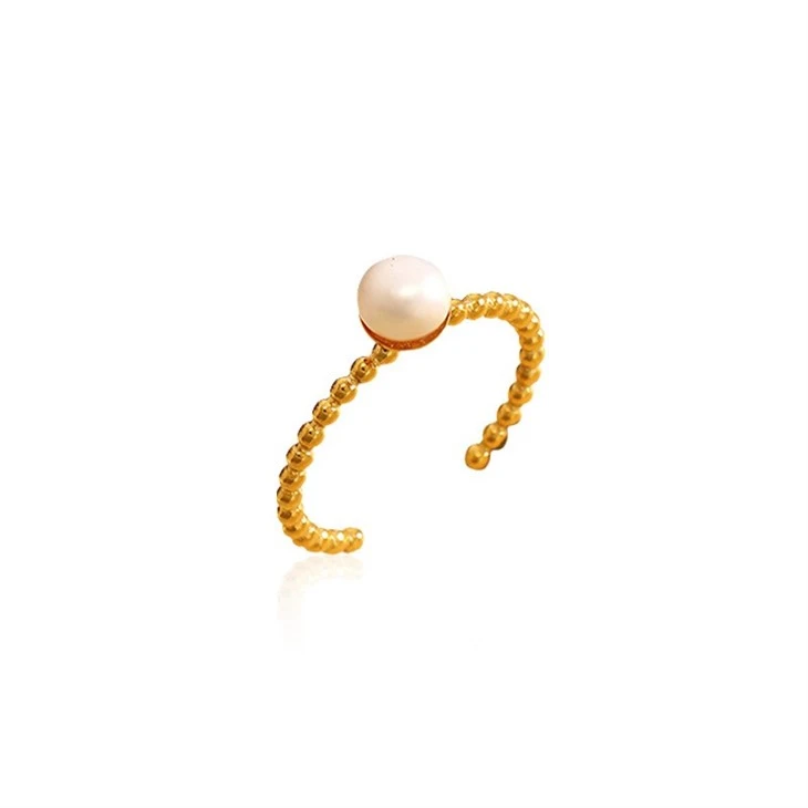 Pearl Beaded Open Ring high quality