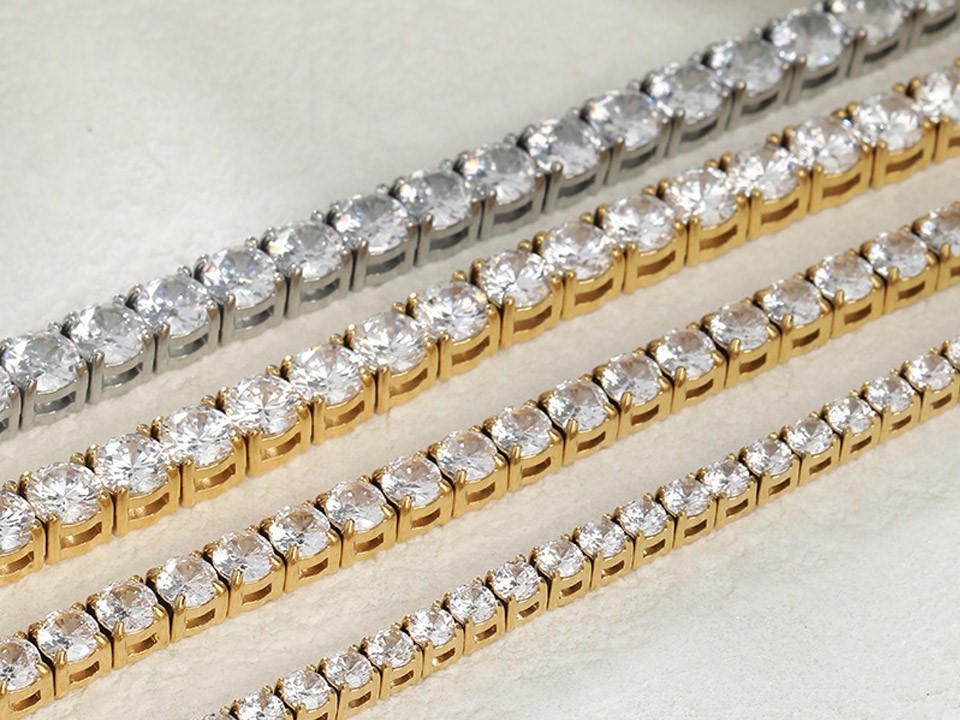 gold plated chain bracelet for ladies