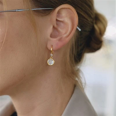 گوشواره آویز دور CZ