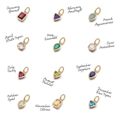 گردنبند سنگ تولد استیل